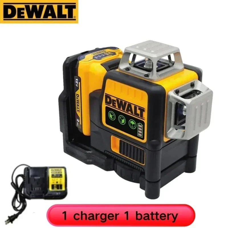 DEWALT Laser Level DW089LG Self Levelling 12 Line 3 x 360 Degrees Green Beam Laser 12V MAX Li-Ion Battery Lasers