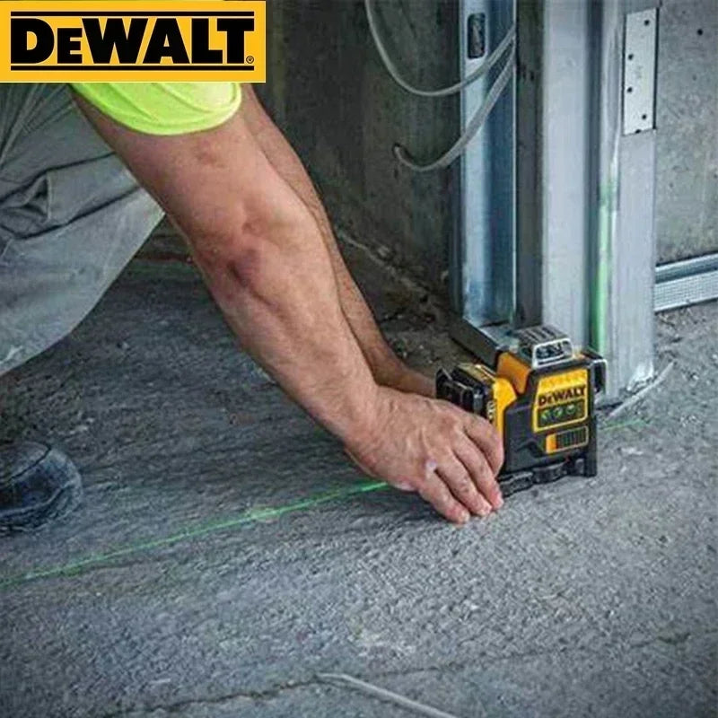 DEWALT Laser Level DW089LG Self Levelling 12 Line 3 x 360 Degrees Green Beam Laser 12V MAX Li-Ion Battery Lasers