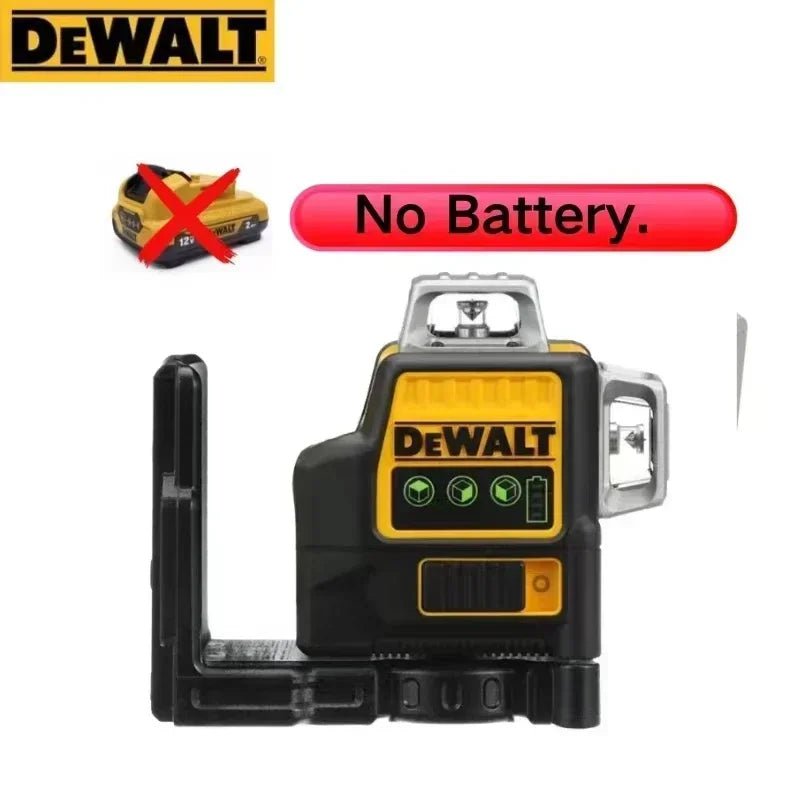 DEWALT Laser Level DW089LG Self Levelling 12 Line 3 x 360 Degrees Green Beam Laser 12V MAX Li-Ion Battery Lasers