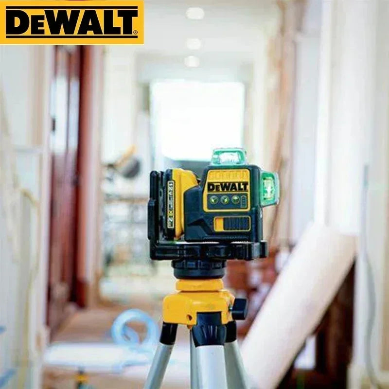 DEWALT Laser Level DW089LG Self Levelling 12 Line 3 x 360 Degrees Green Beam Laser 12V MAX Li-Ion Battery Lasers