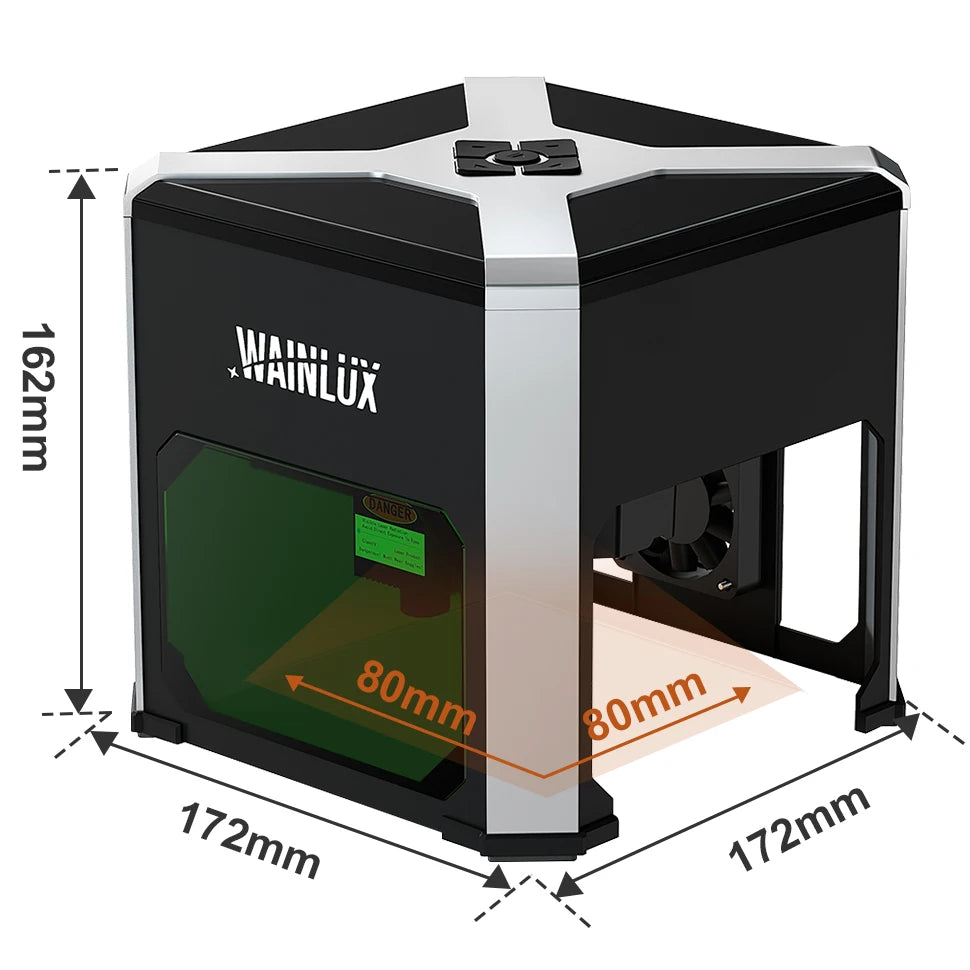 Wainlux Laser Engraver K6 Mark Printer Cutter Woodworking Machines Plastic 3000mw Bluetooth Mini Laser Engraving Marking Machine