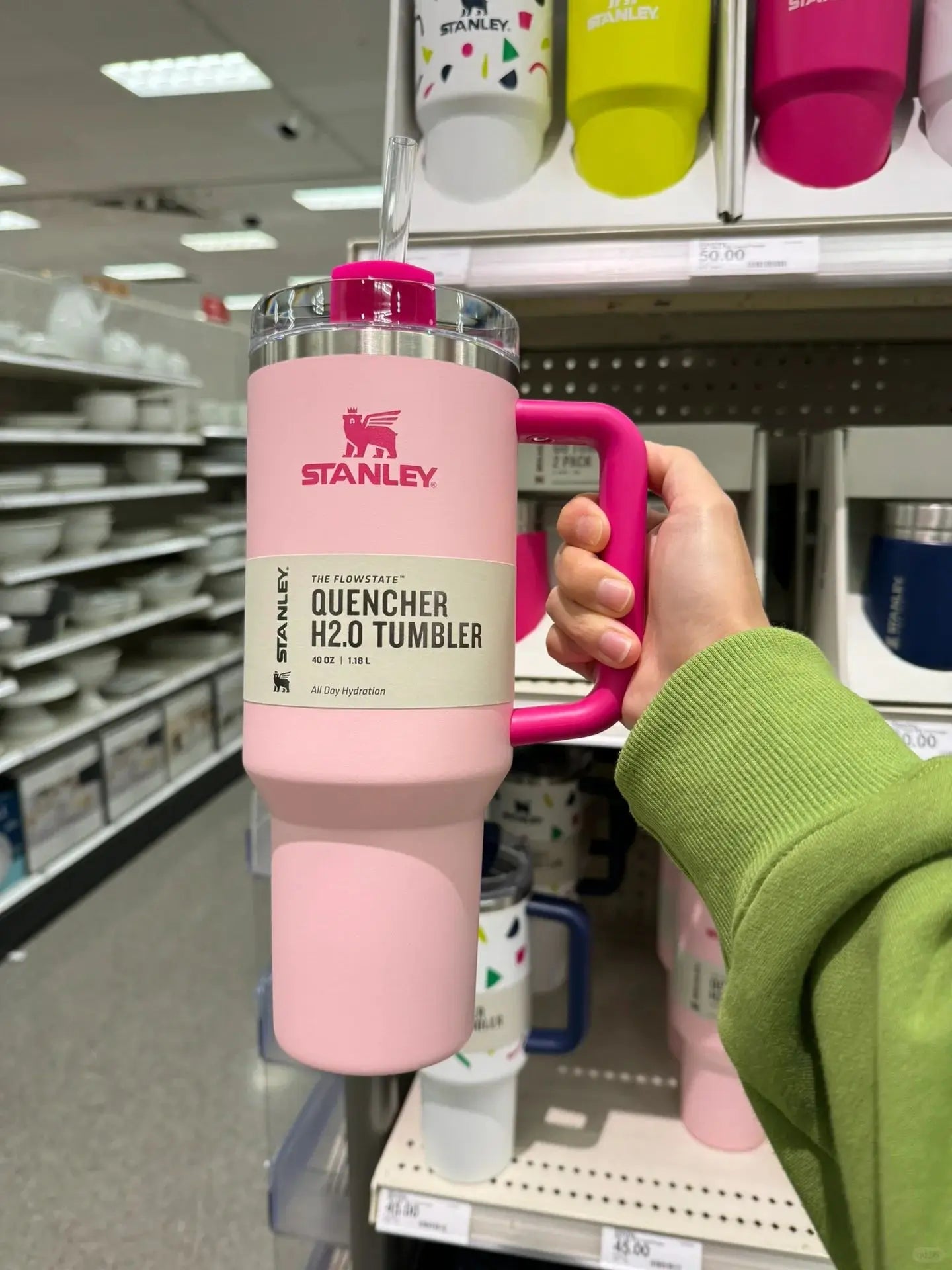 Stanley Quencher Stainless Steel Vacuum Insulated Travel Mug Thermal Coffee Hot Cup with Lid and Straw 30oz/40oz