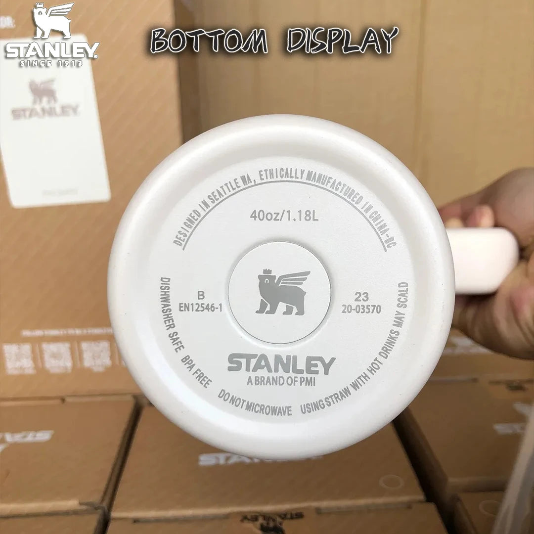 Stanley Quencher Stainless Steel Vacuum Insulated Travel Mug Thermal Coffee Hot Cup with Lid and Straw 30oz/40oz